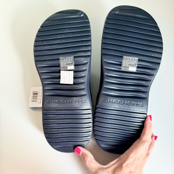 SKECHERS FOAMIES Summer Chill Men’s size 11 Navy. New in box! - Picture 9 of 9